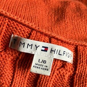 Tommy Hilfiger Men's Orange Sweater